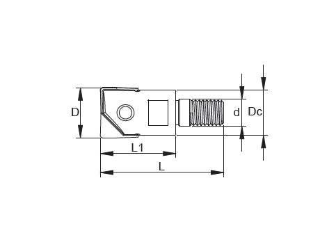 FRNM-Square Shoulder Modular Milling Cutter